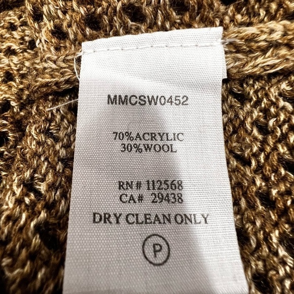 MM Couture | Multi Brown Toned Crewneck Pullover Sweater - Picture 11 of 12